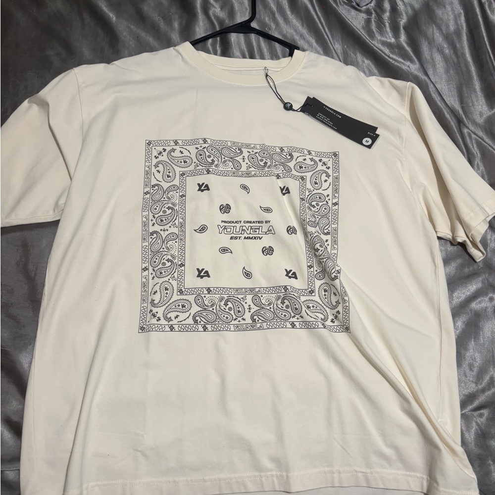 YoungLA Cream Bandana Tee